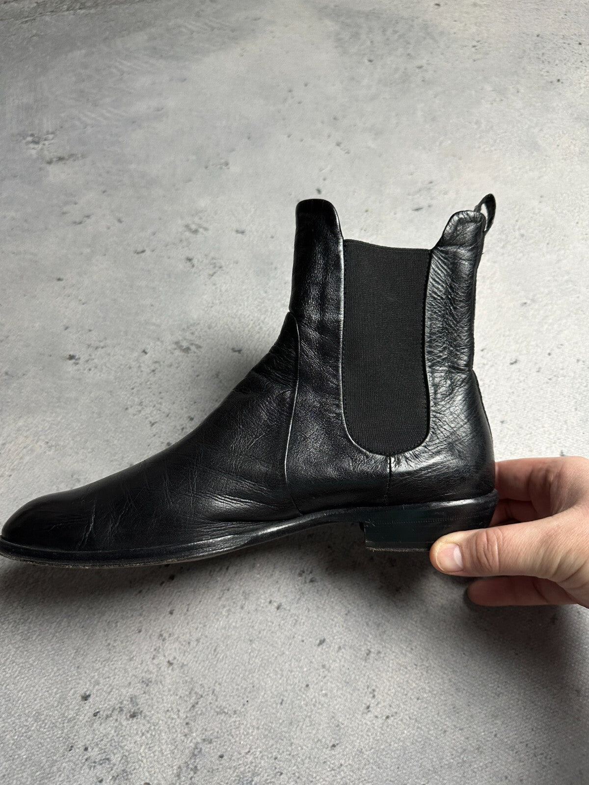 AGL Leather Cowboy Boots Rare Italian Item Avant Garde y2k