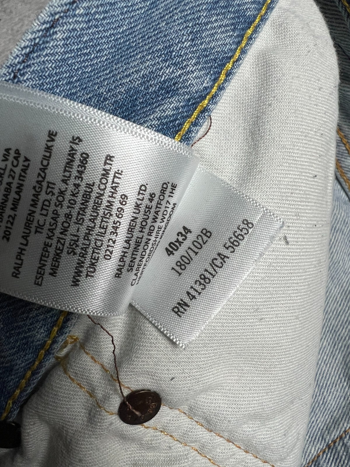 Luxury Polo Ralph Lauren Sullivan Slim Jeans PRL Logo y2k