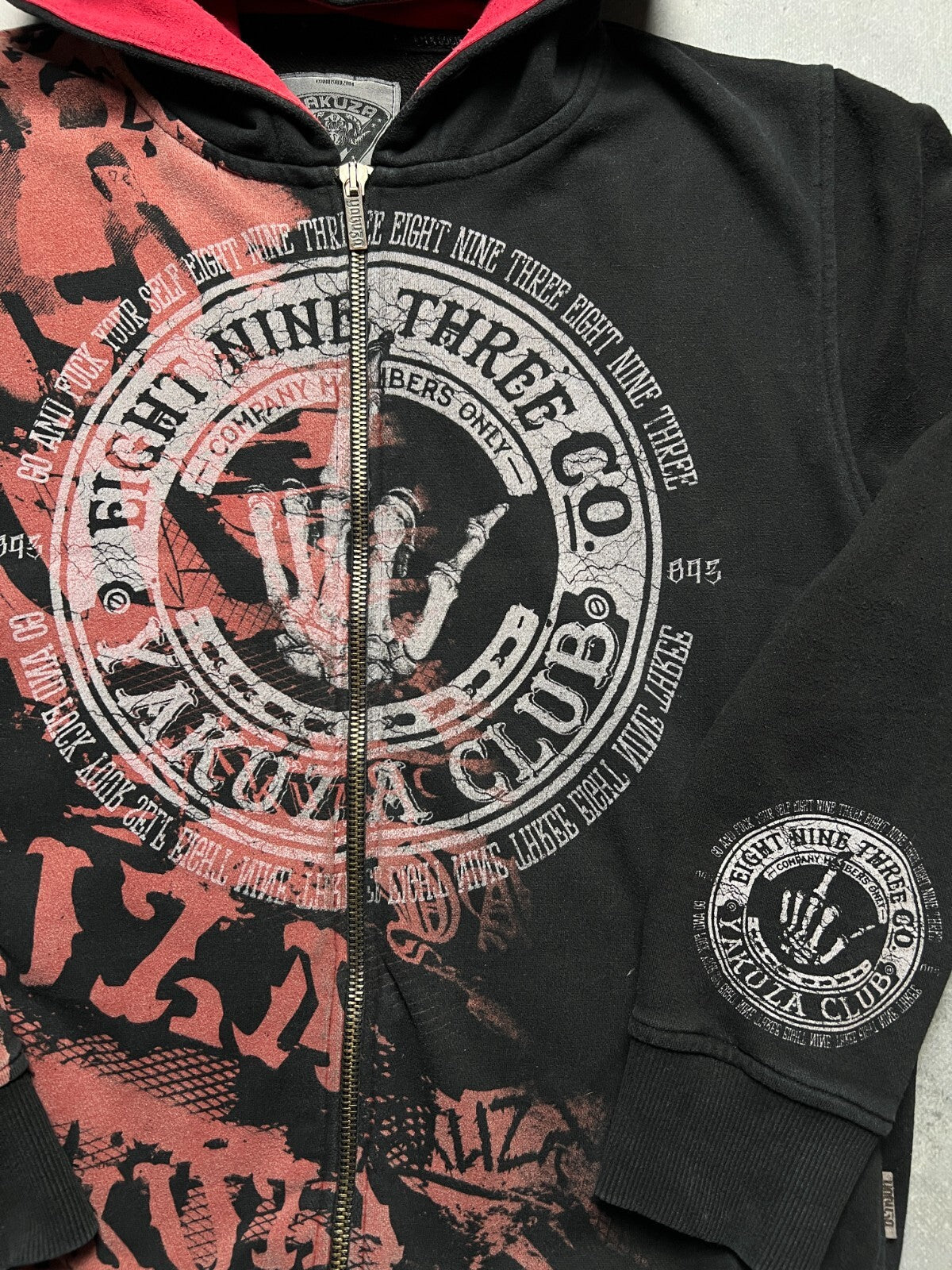 Zip-Up Hoodie Yakuza F*c* You style Ed Hardy by Audigier USA