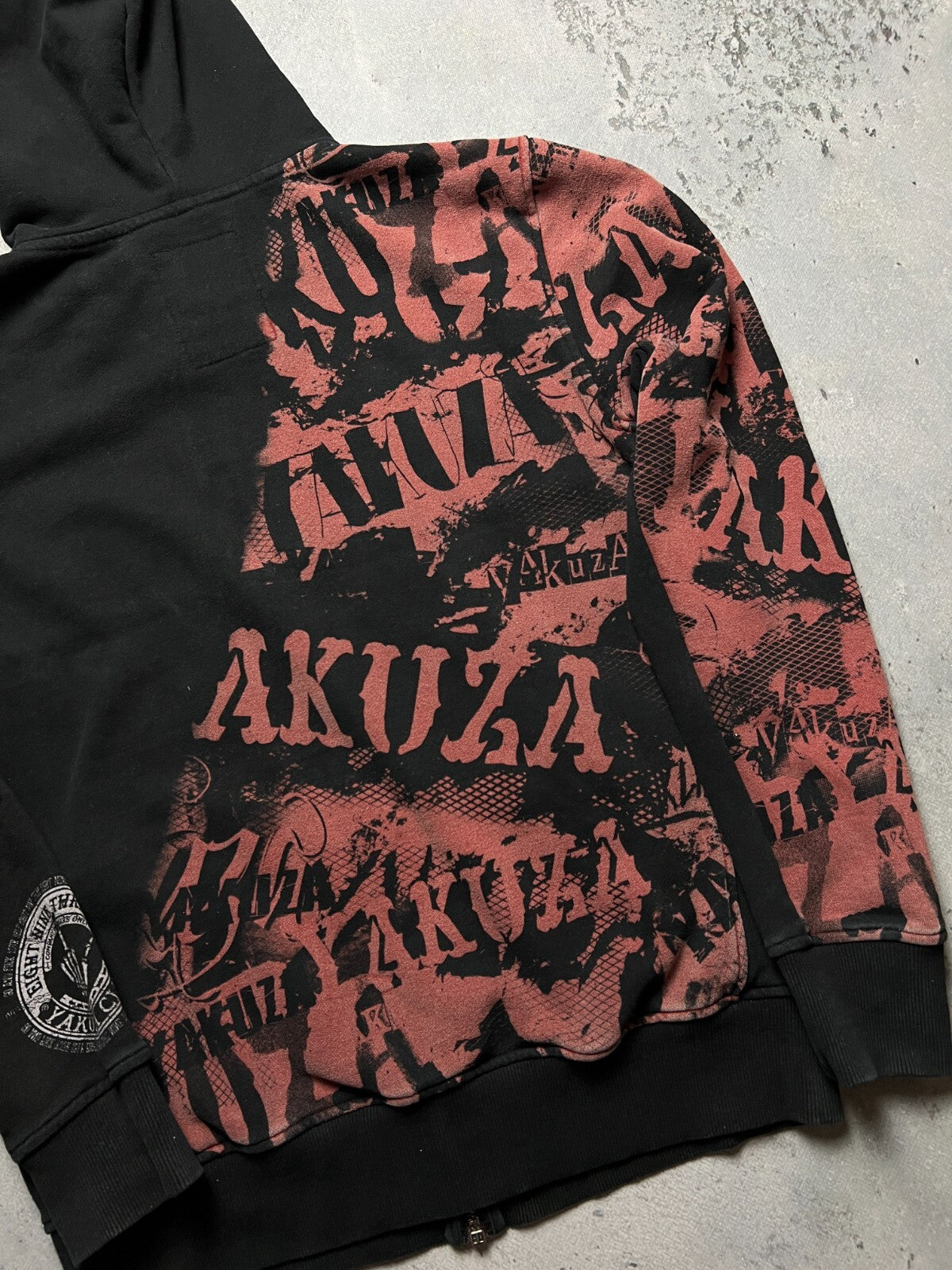 Zip-Up Hoodie Yakuza F*c* You style Ed Hardy by Audigier USA