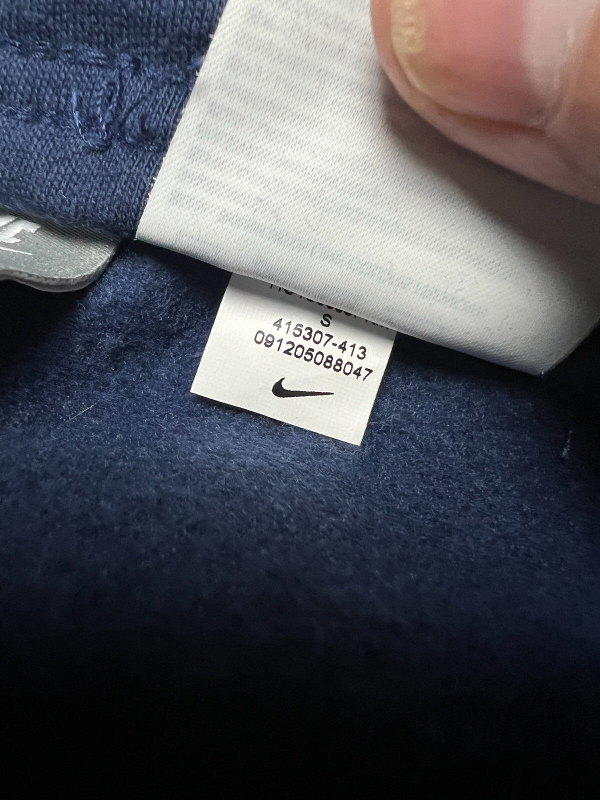 Vintage Y2K Nike Fleece Cotton Drill Track Pants 90s rare