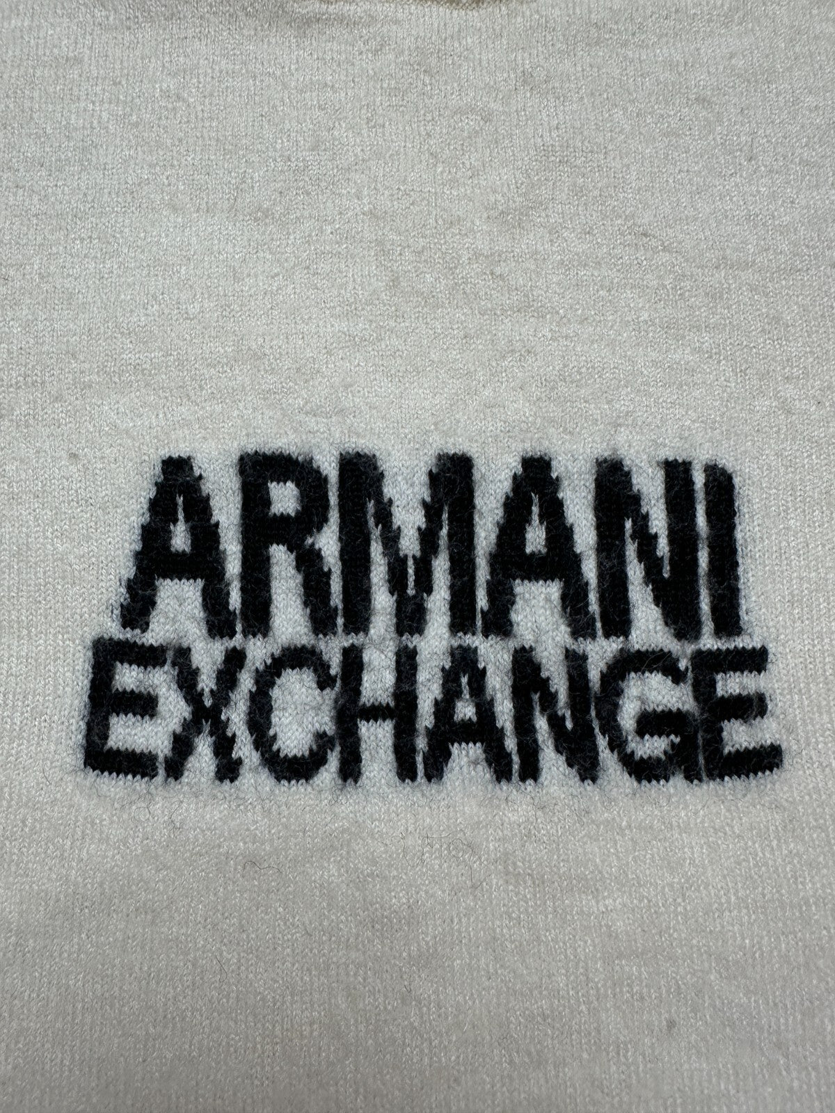 Armani Exchange Vintage Women Ribbed Wool Italy 90s Sweater