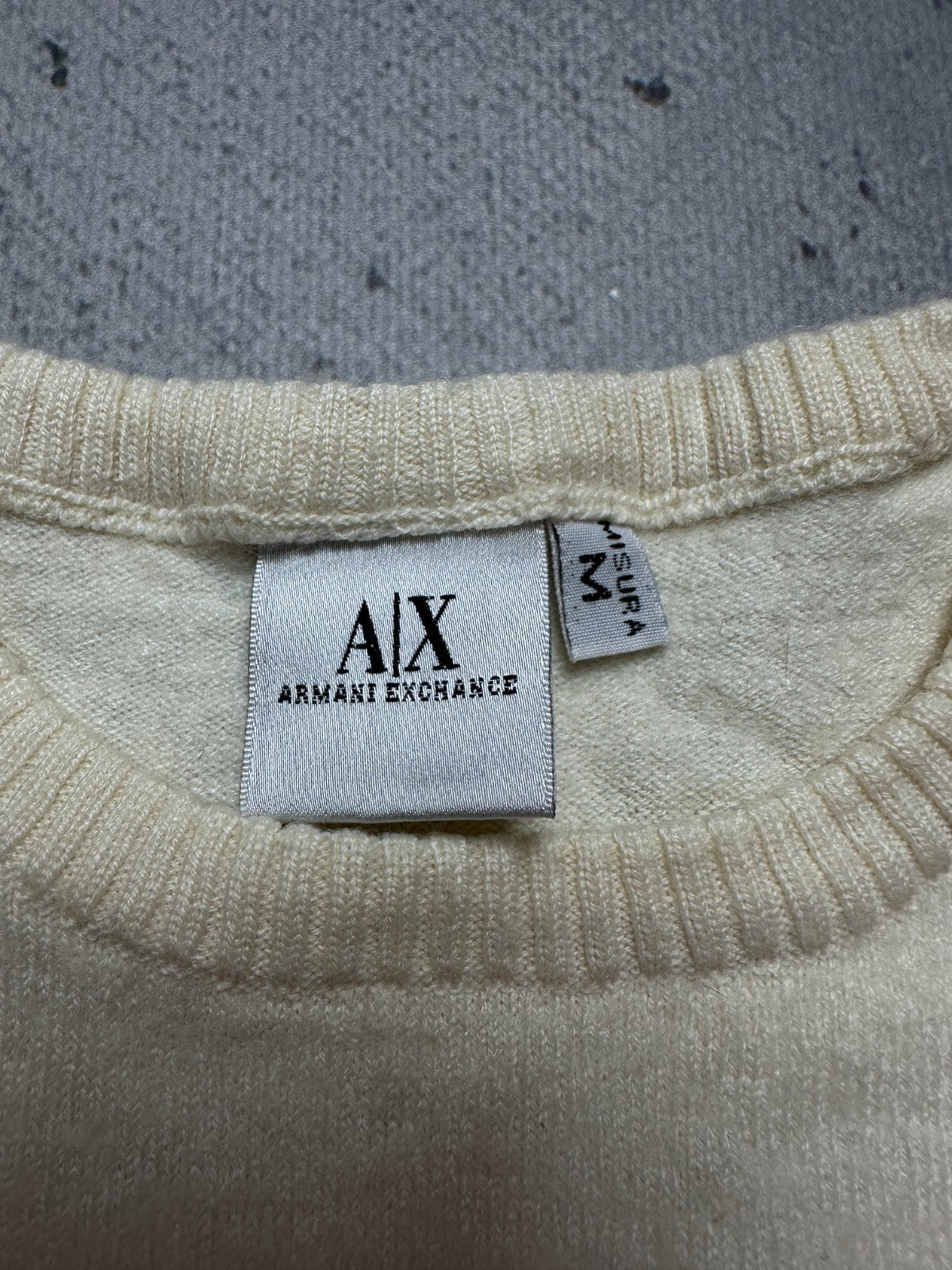 Armani Exchange Vintage Women Ribbed Wool Italy 90s Sweater
