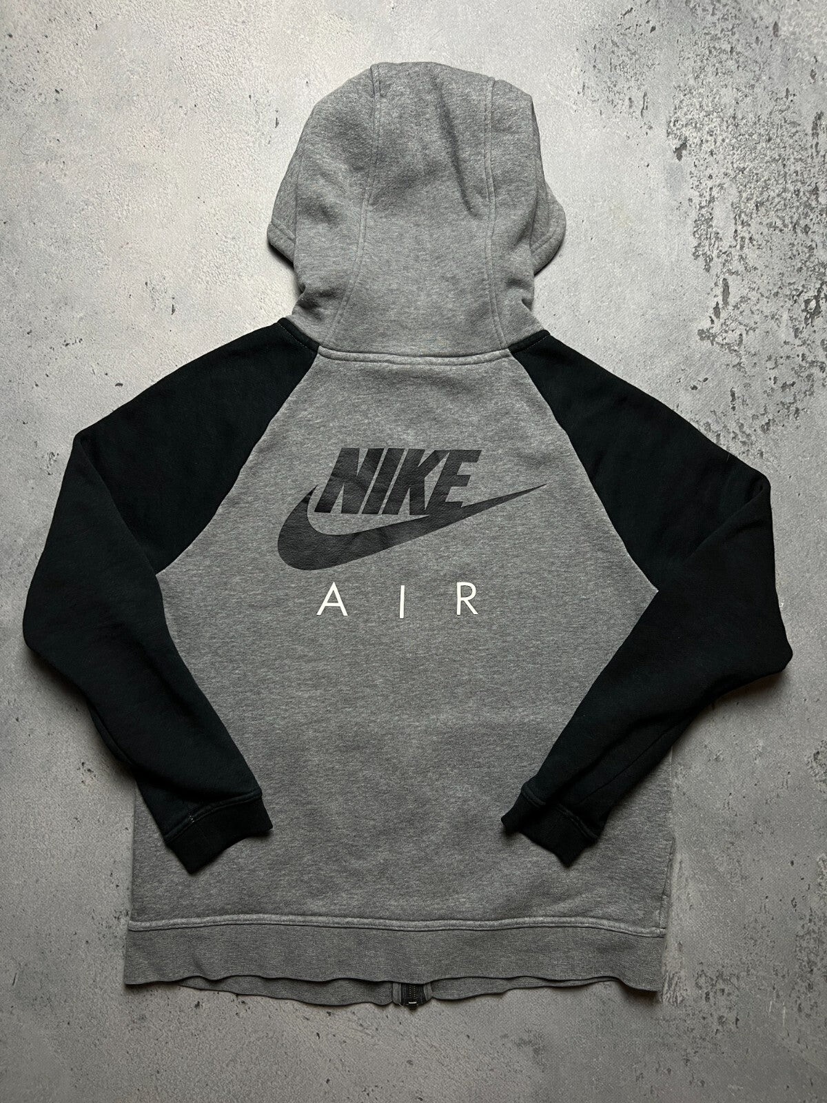 Nike Vintage Zip-Up Hoodie Jacket central swoosh logo y2k 90