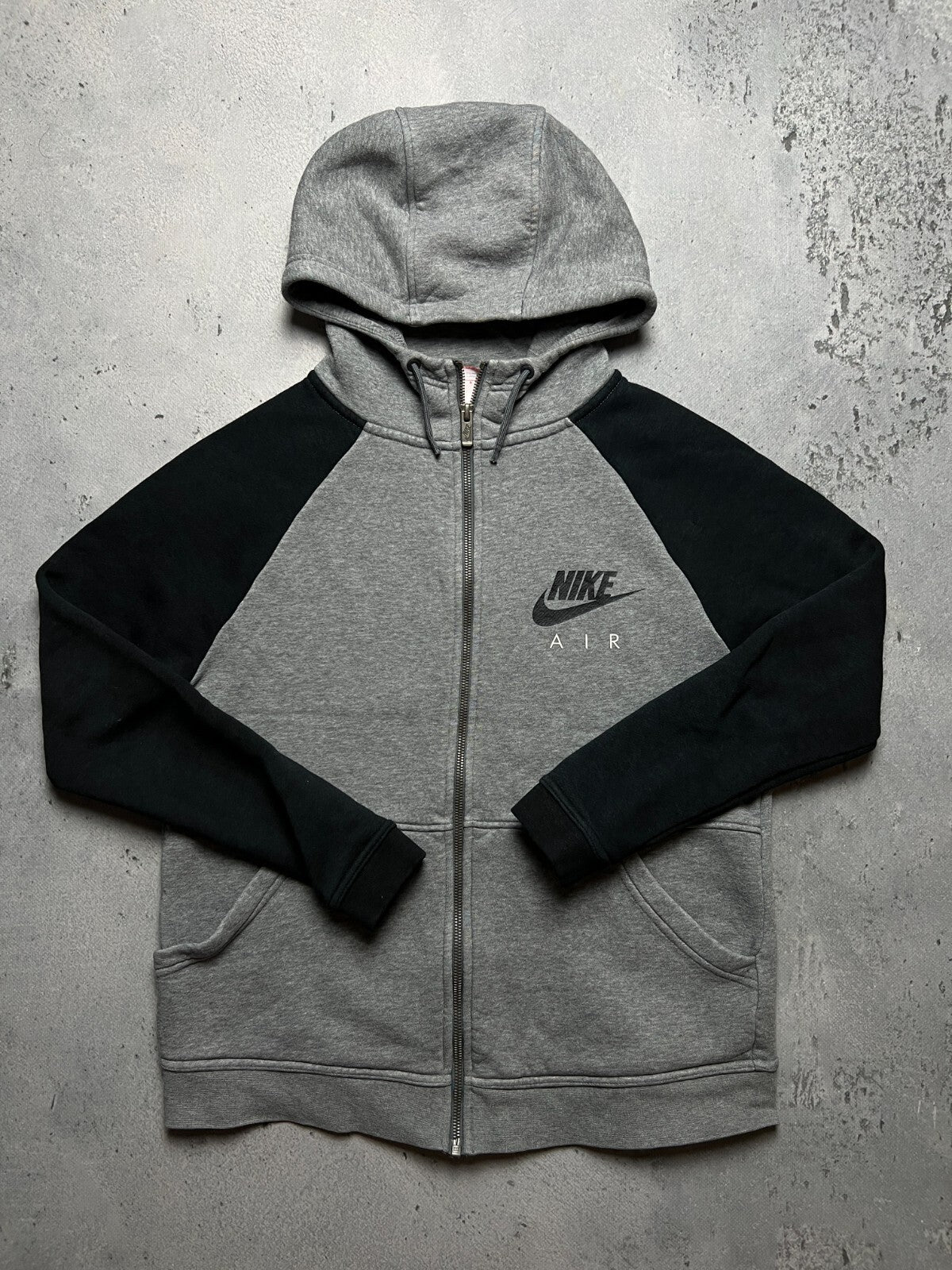 Nike Vintage Zip-Up Hoodie Jacket central swoosh logo y2k 90