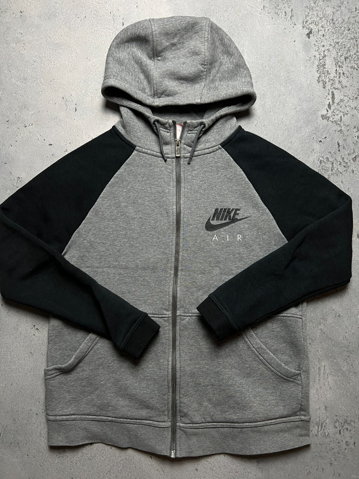 Nike Vintage Zip-Up Hoodie Jacket central swoosh logo y2k 90