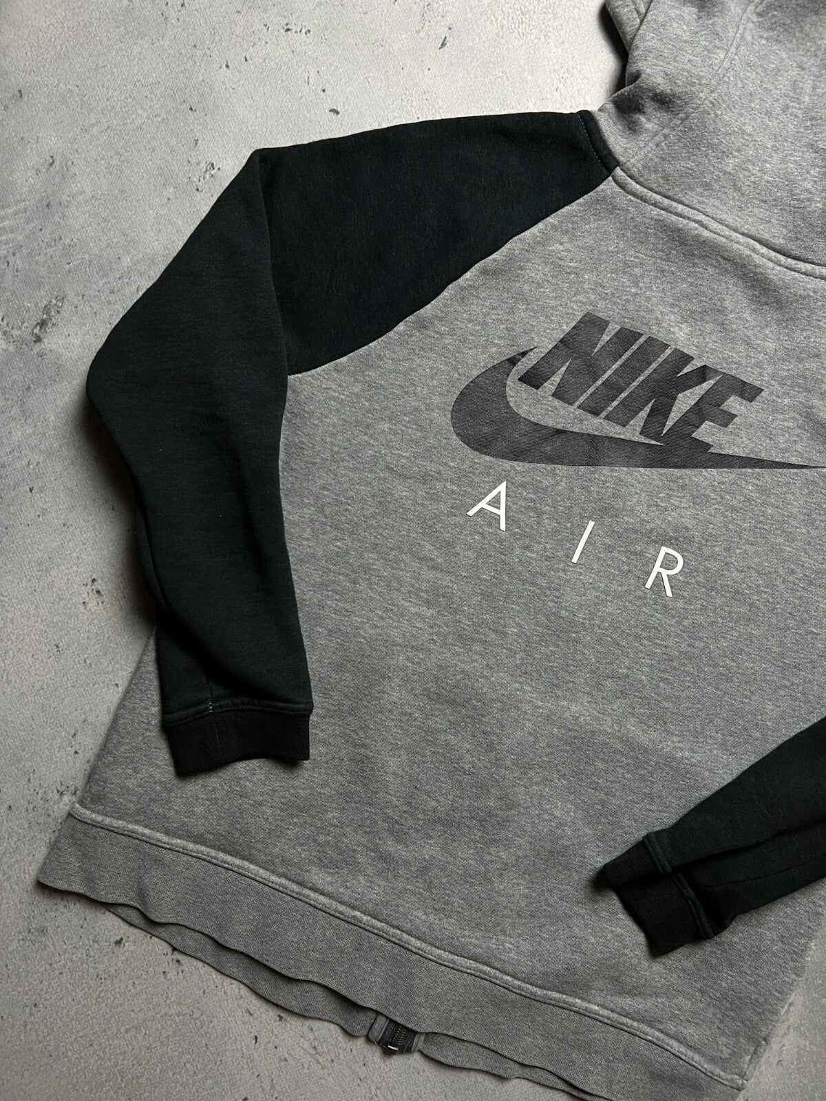 Nike Vintage Zip-Up Hoodie Jacket central swoosh logo y2k 90