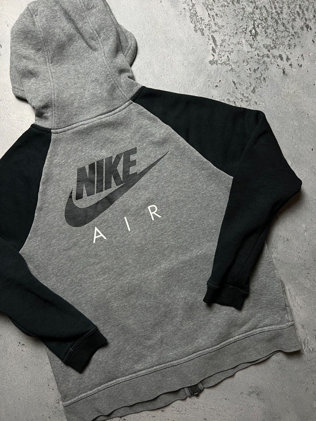 Nike Vintage Zip-Up Hoodie Jacket central swoosh logo y2k 90