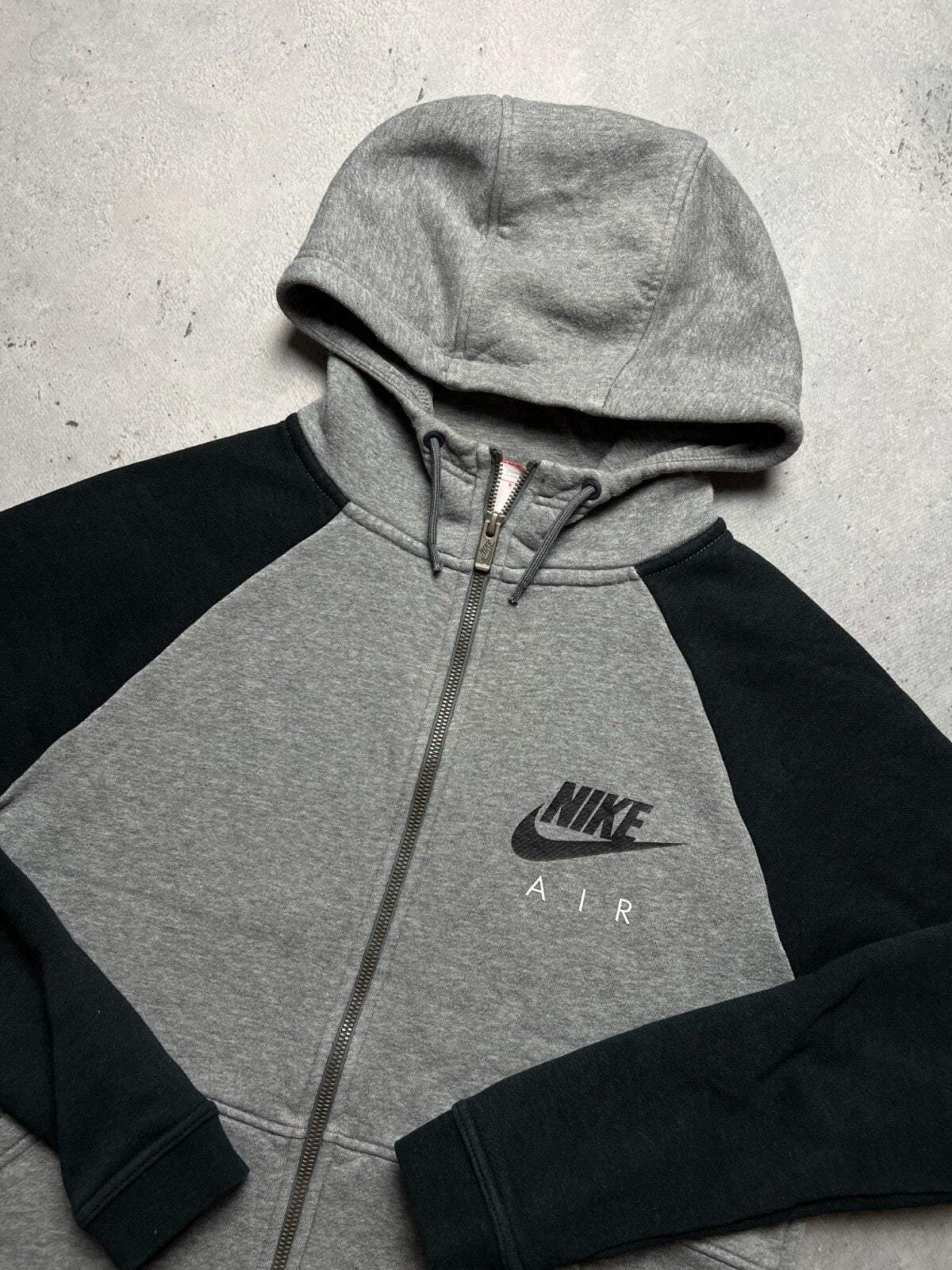 Nike Vintage Zip-Up Hoodie Jacket central swoosh logo y2k 90