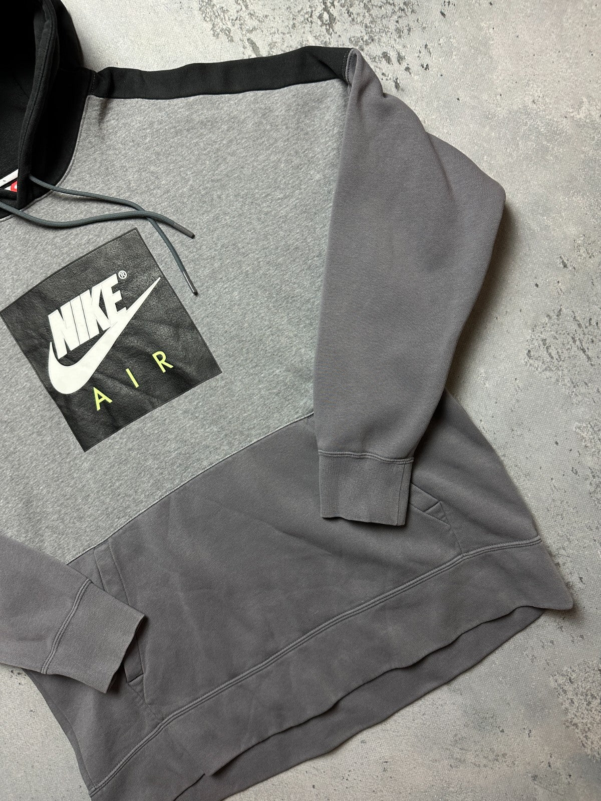 Grey Nike AIR Cotton Fleece Suit Oversize Drill Track Suit