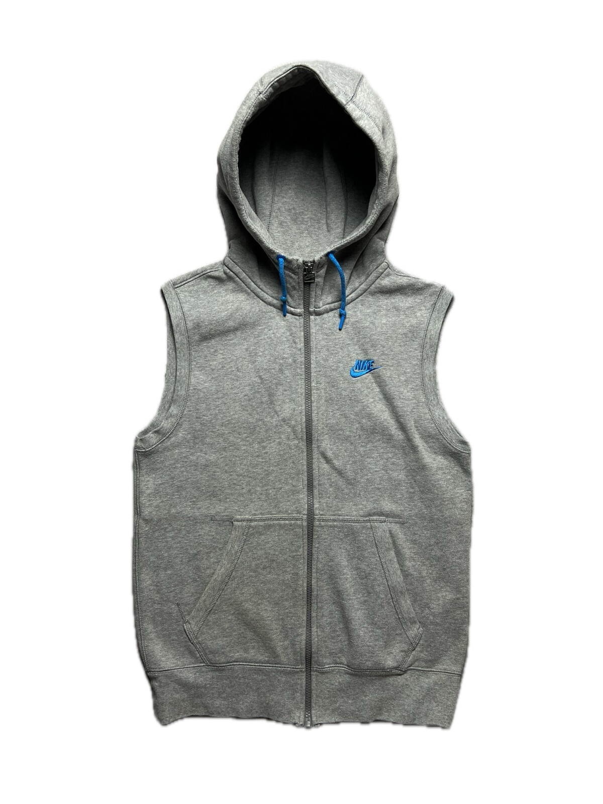 Vintage 90s Nike Hoodie Vest Zip up Running Jogging Exercise