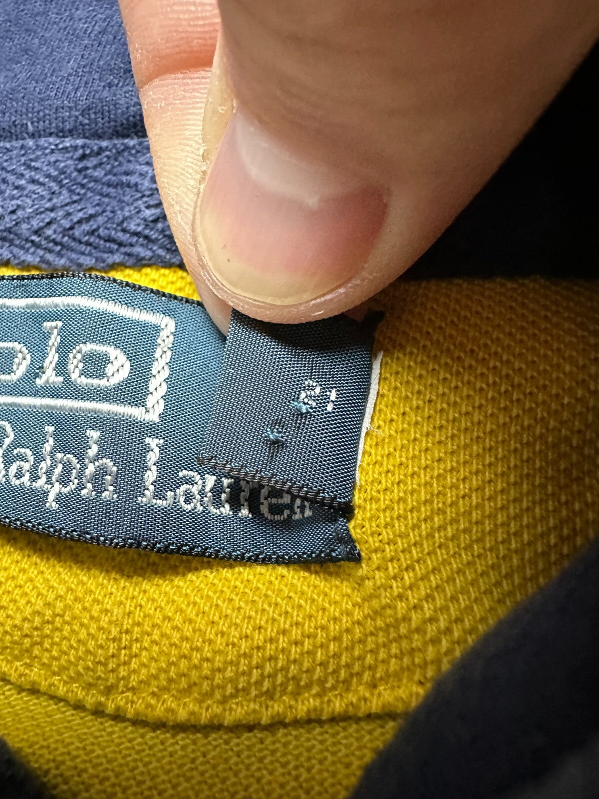 Vintage Polo Ralph Lauren Striped Rugby Preppy Hoodie 00s