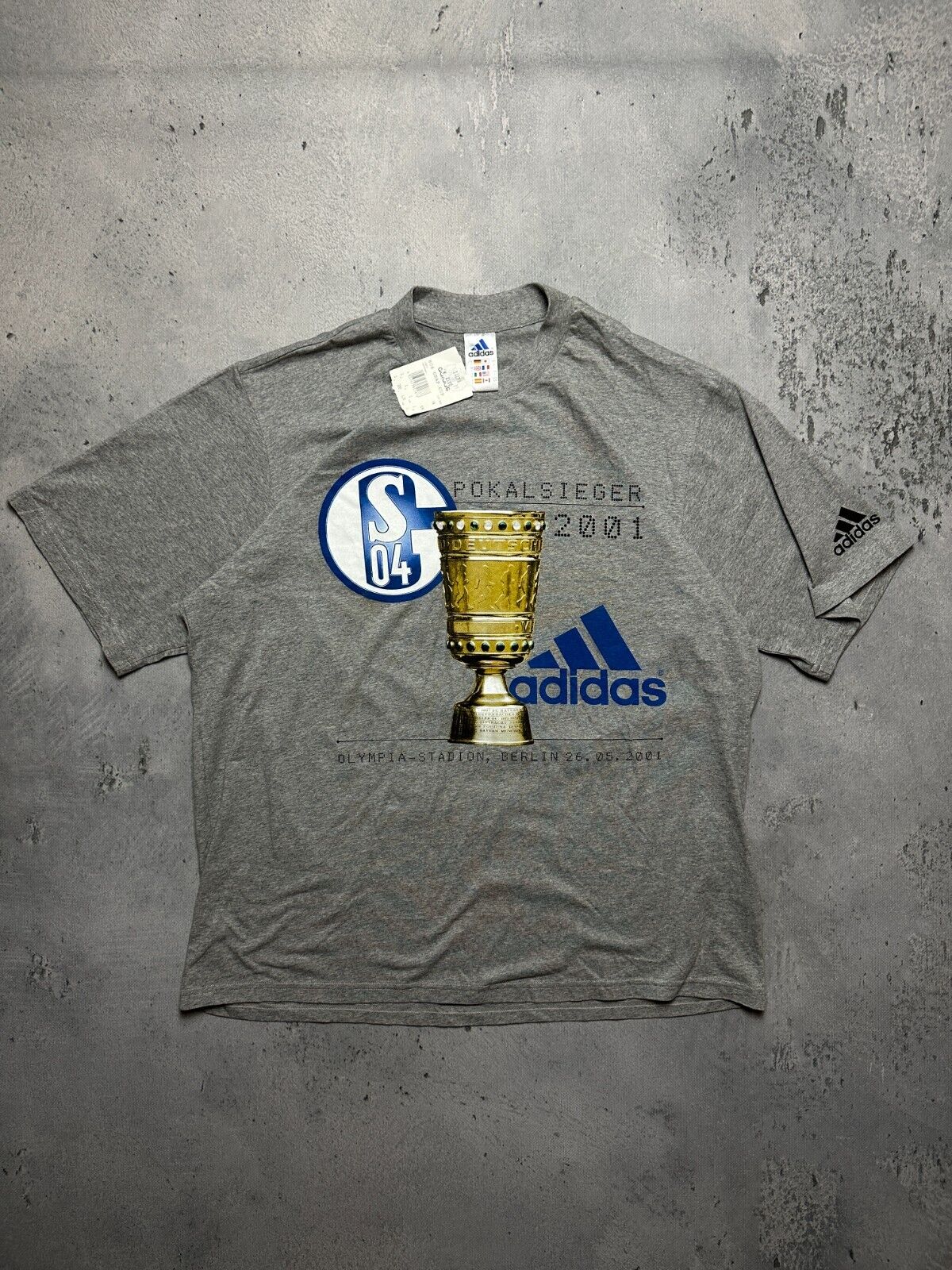 Adidas Schalke 04 Pokalsieger Cup Sieger Vintage T-shirt 00s