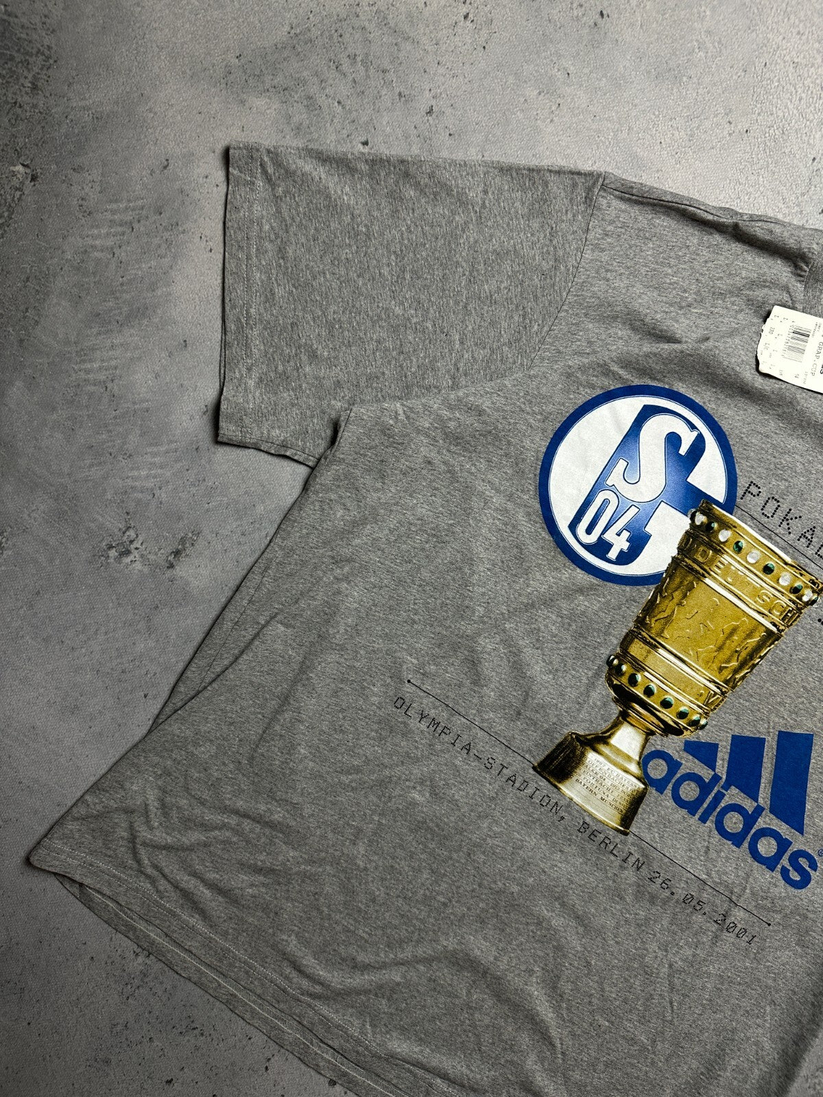 Adidas Schalke 04 Pokalsieger Cup Sieger Vintage T-shirt 00s