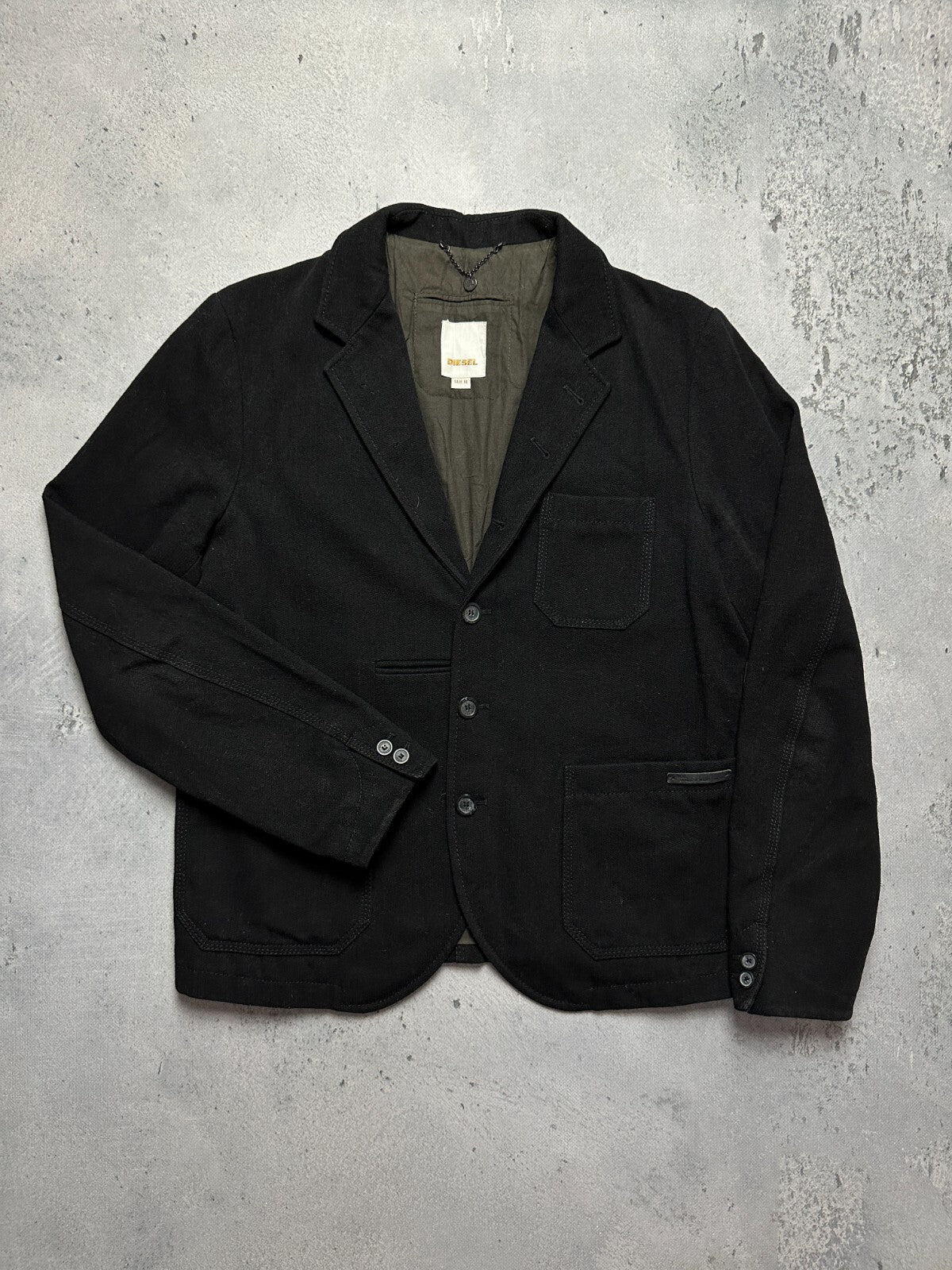 Vintage Diesel Wool Blazer Luxury Jacket Harbouring Dreams