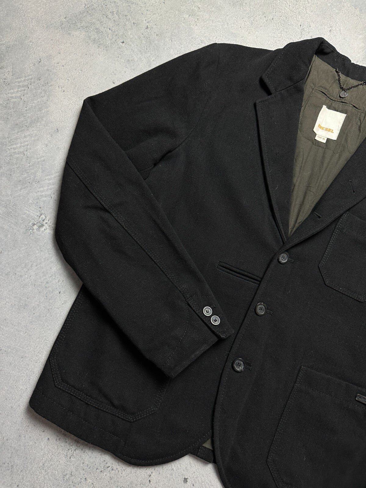 Vintage Diesel Wool Blazer Luxury Jacket Harbouring Dreams