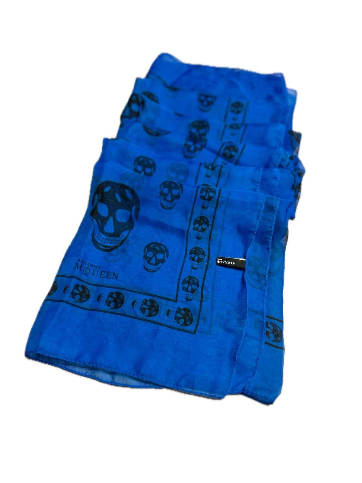 Alexander McQueen Bandana Scarf Skull Full Print y2k Lux 00s