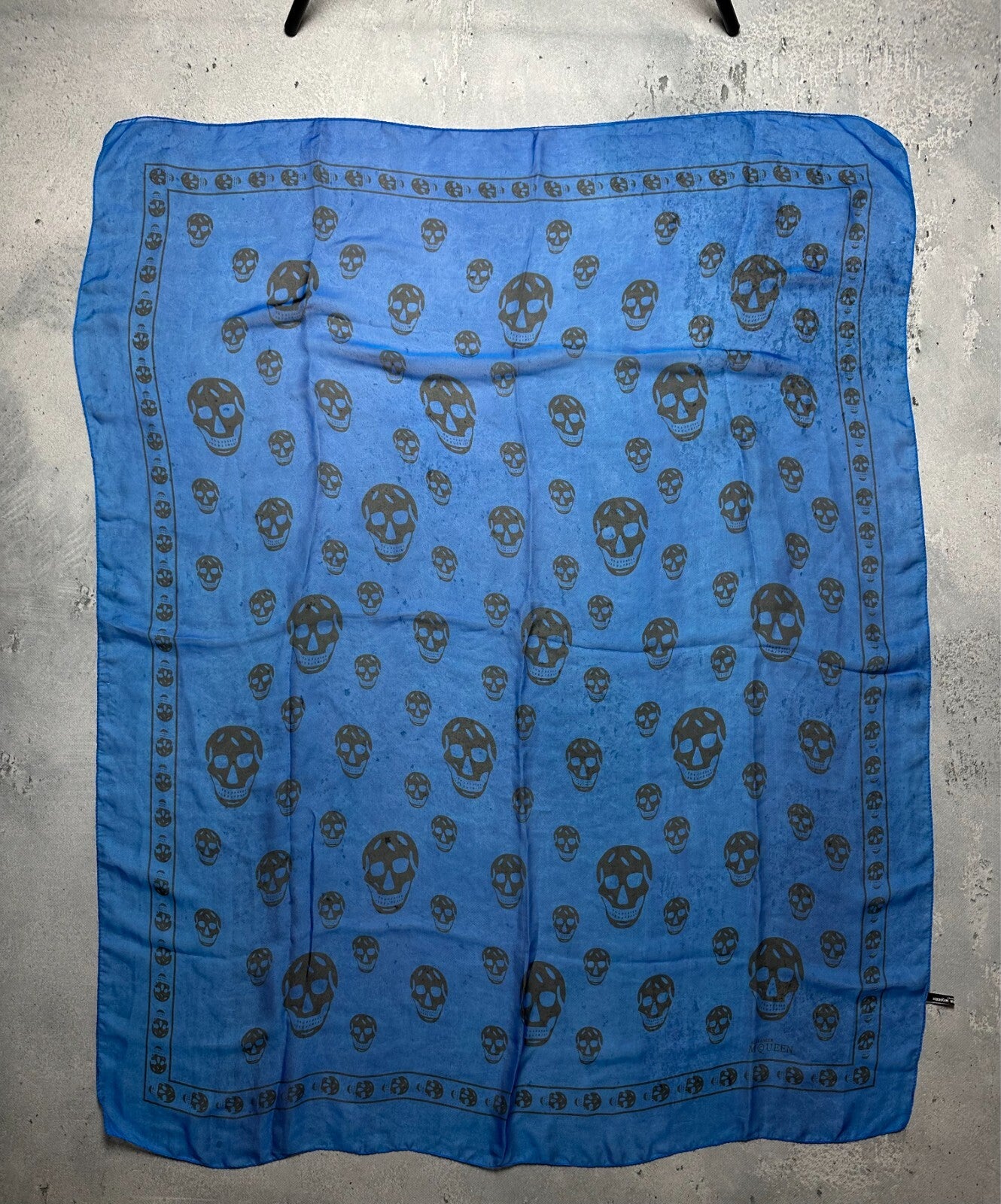 Alexander McQueen Bandana Scarf Skull Full Print y2k Lux 00s