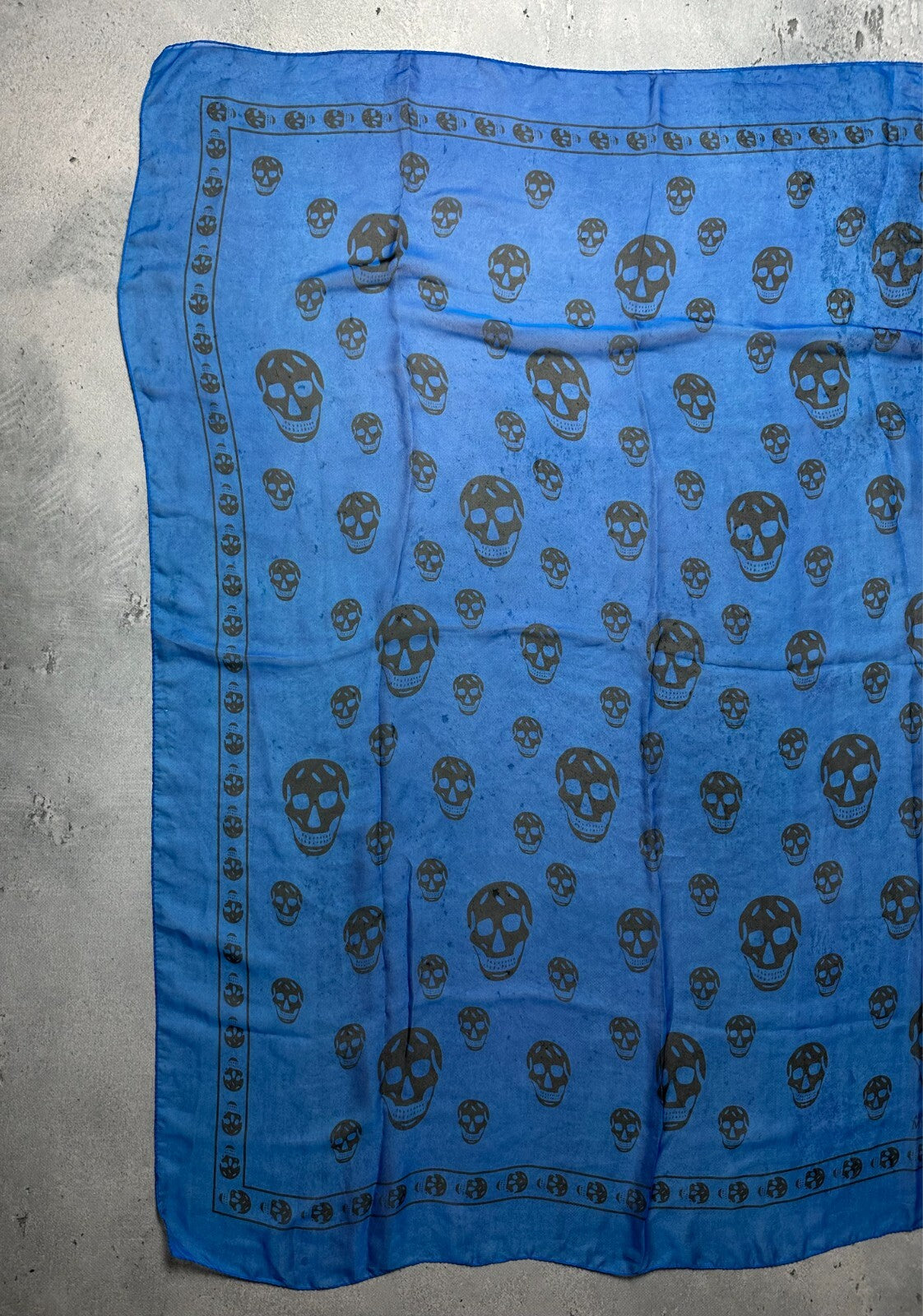 Alexander McQueen Bandana Scarf Skull Full Print y2k Lux 00s