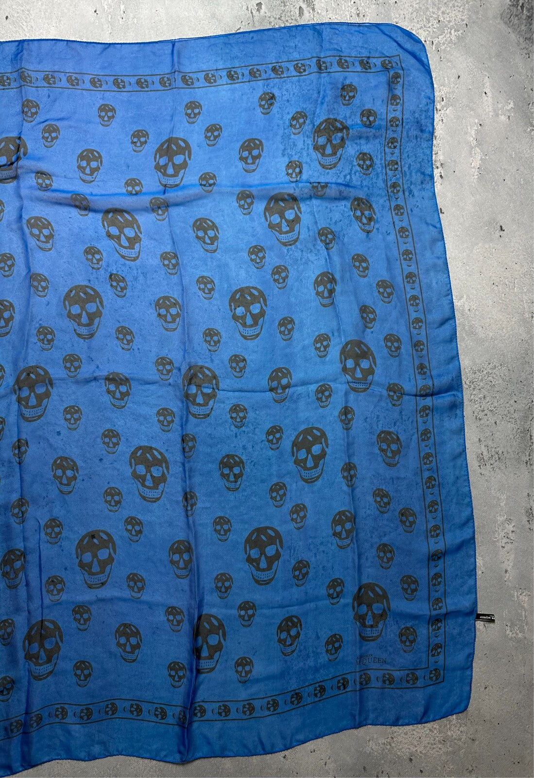 Alexander McQueen Bandana Scarf Skull Full Print y2k Lux 00s