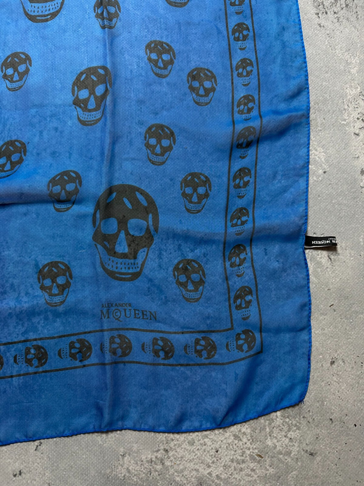 Alexander McQueen Bandana Scarf Skull Full Print y2k Lux 00s