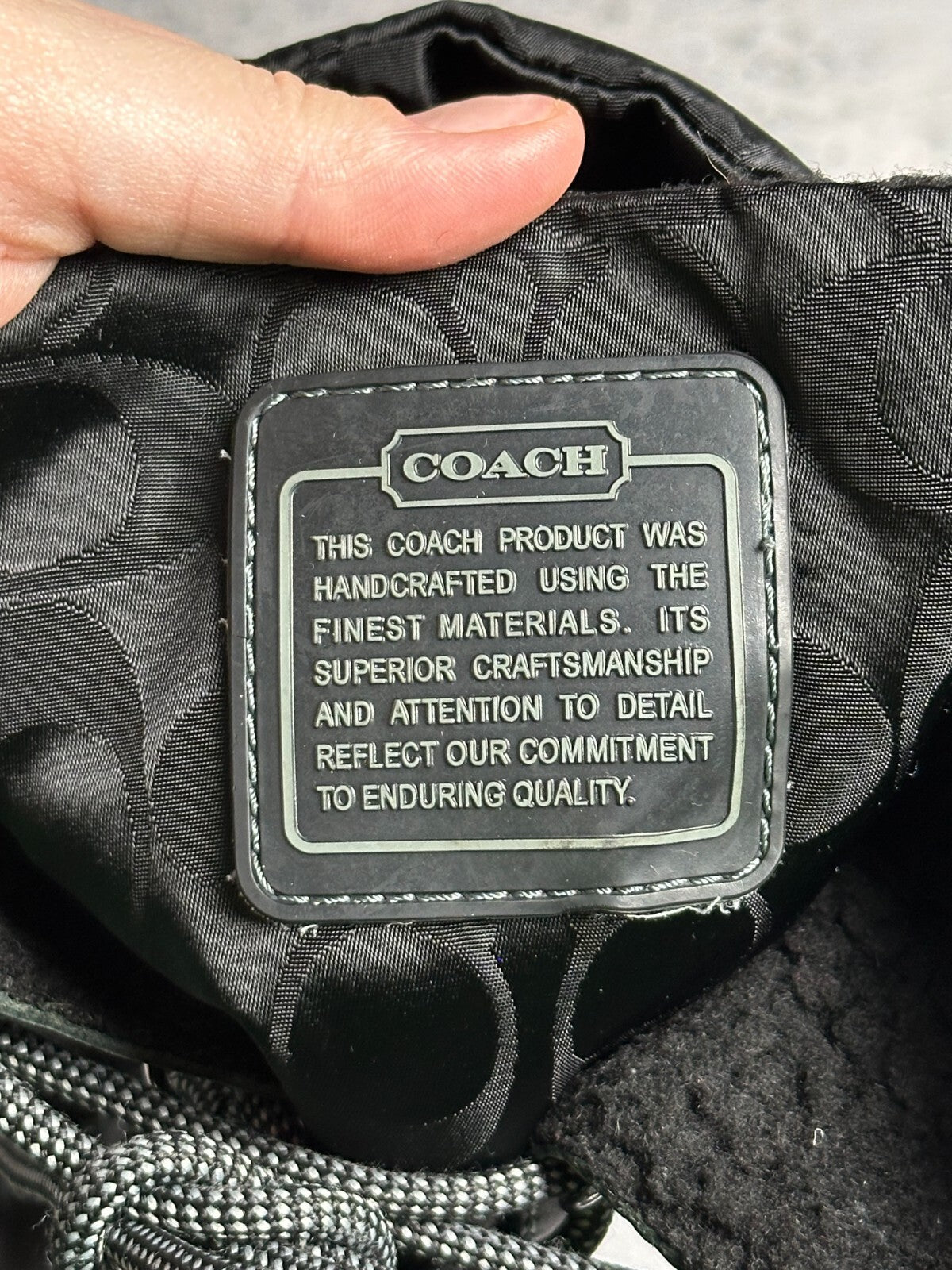 Coach Shaine Signature Winter Snow Monogram Boots y2k