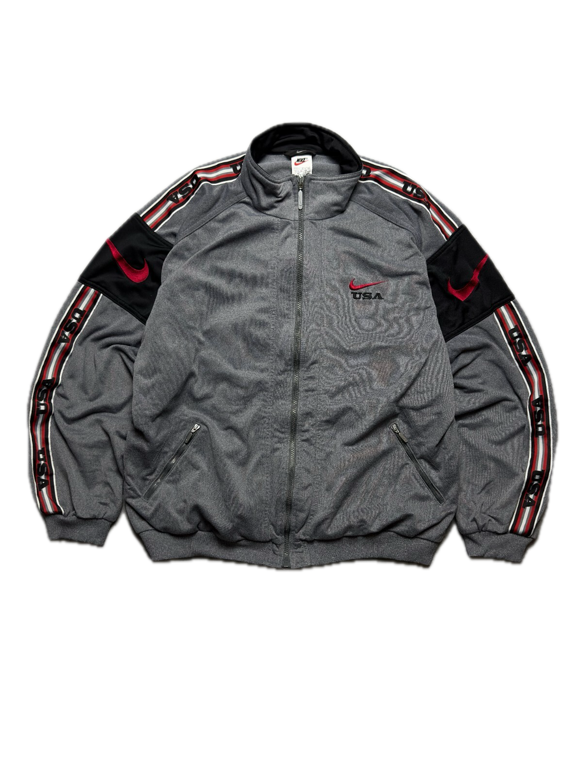 Nike Vintage Zipper Jacket central swoosh logo y2k 90s