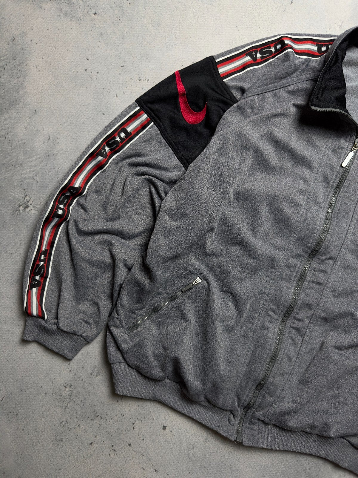 Nike Vintage Zipper Jacket central swoosh logo y2k 90s