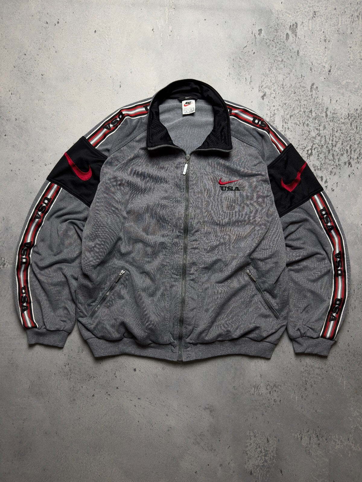 Nike Vintage Zipper Jacket central swoosh logo y2k 90s