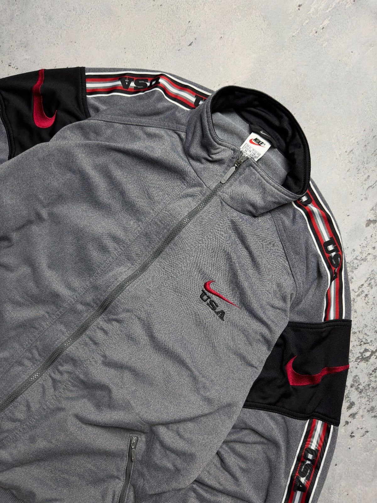 Nike Vintage Zipper Jacket central swoosh logo y2k 90s