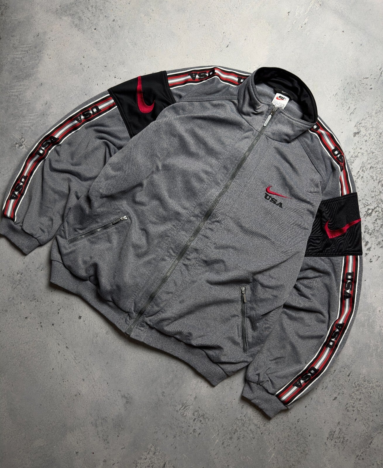 Nike Vintage Zipper Jacket central swoosh logo y2k 90s