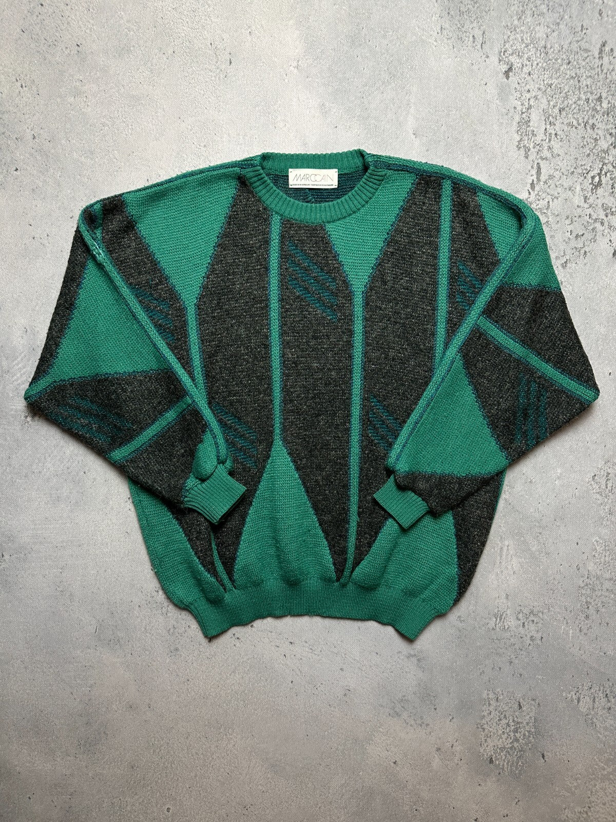Vintage Marc Cain Wool Sweater Knitted Made In West Germany