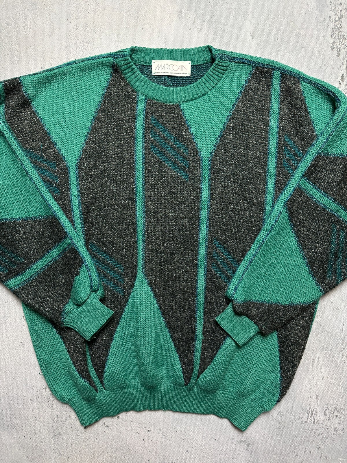 Vintage Marc Cain Wool Sweater Knitted Made In West Germany
