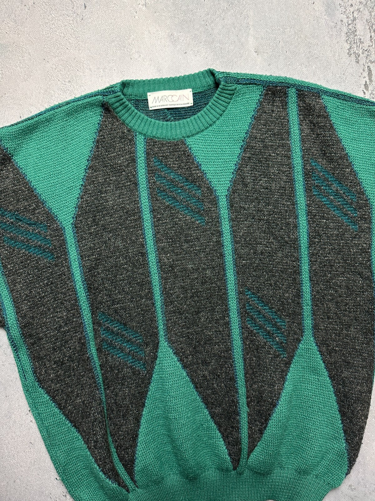 Vintage Marc Cain Wool Sweater Knitted Made In West Germany