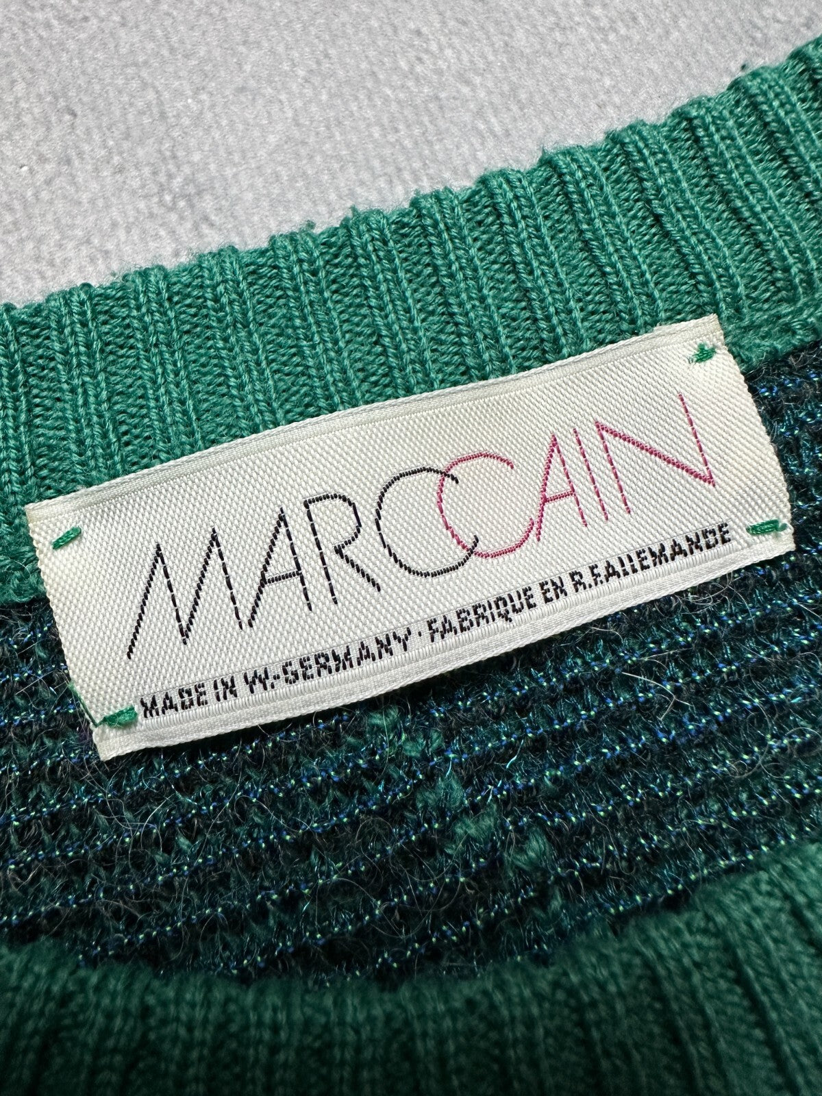 Vintage Marc Cain Wool Sweater Knitted Made In West Germany