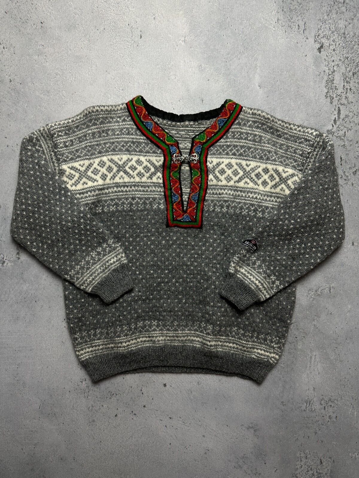 Norwegian wool Dale Garn Pure New Wool Cardigan Knit Vintage