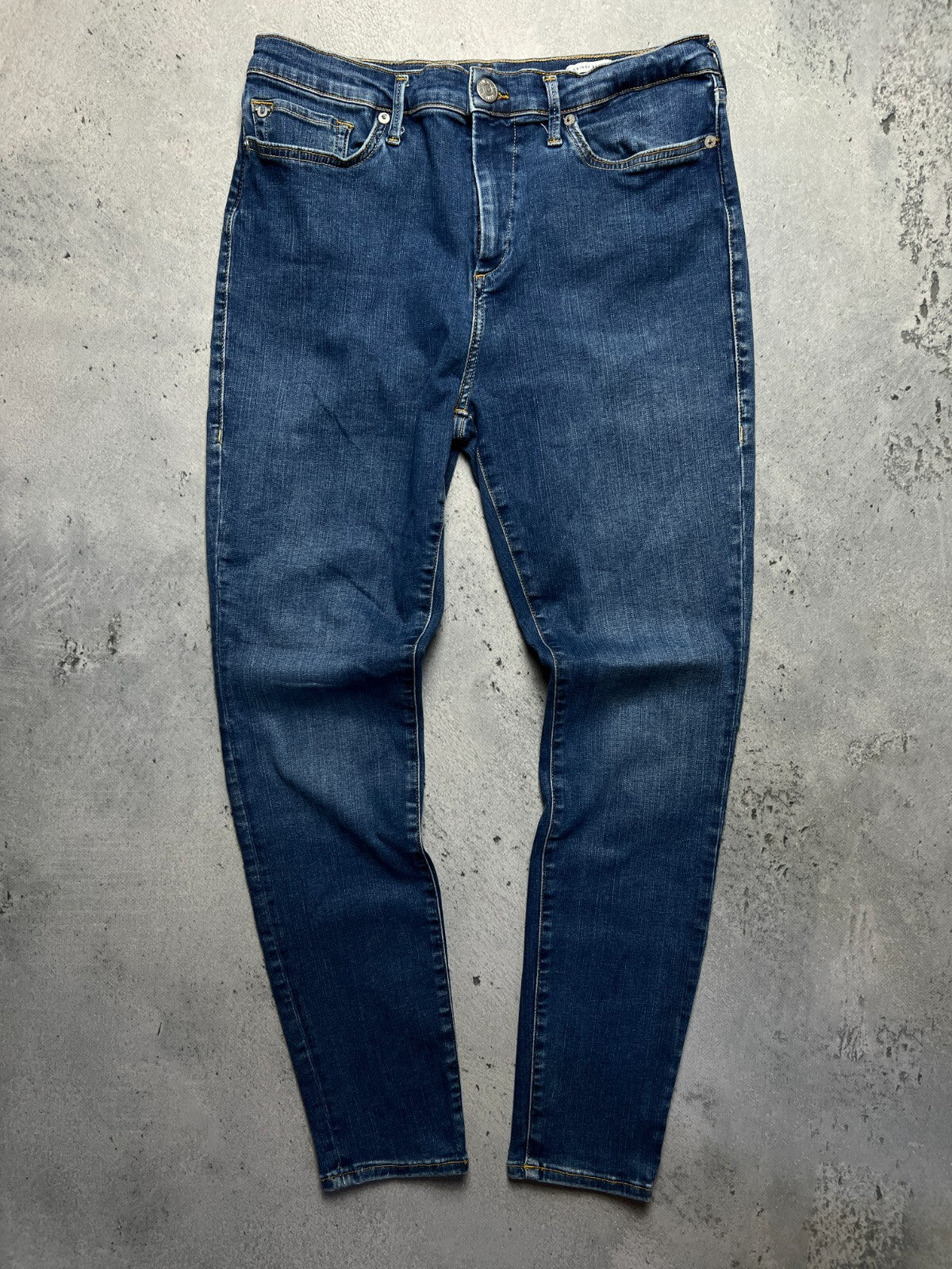Vintage True Religion Studded Highrise Halle Denim Jeans y2k
