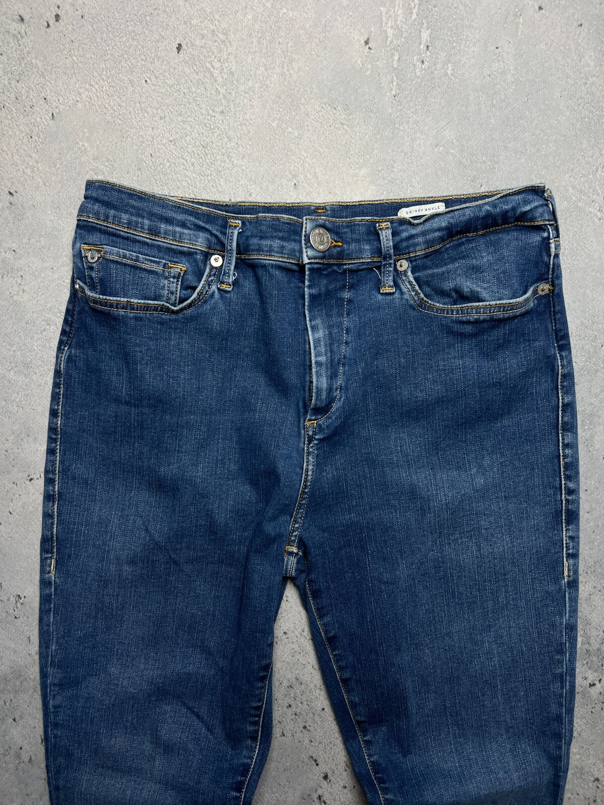 Vintage True Religion Studded Highrise Halle Denim Jeans y2k
