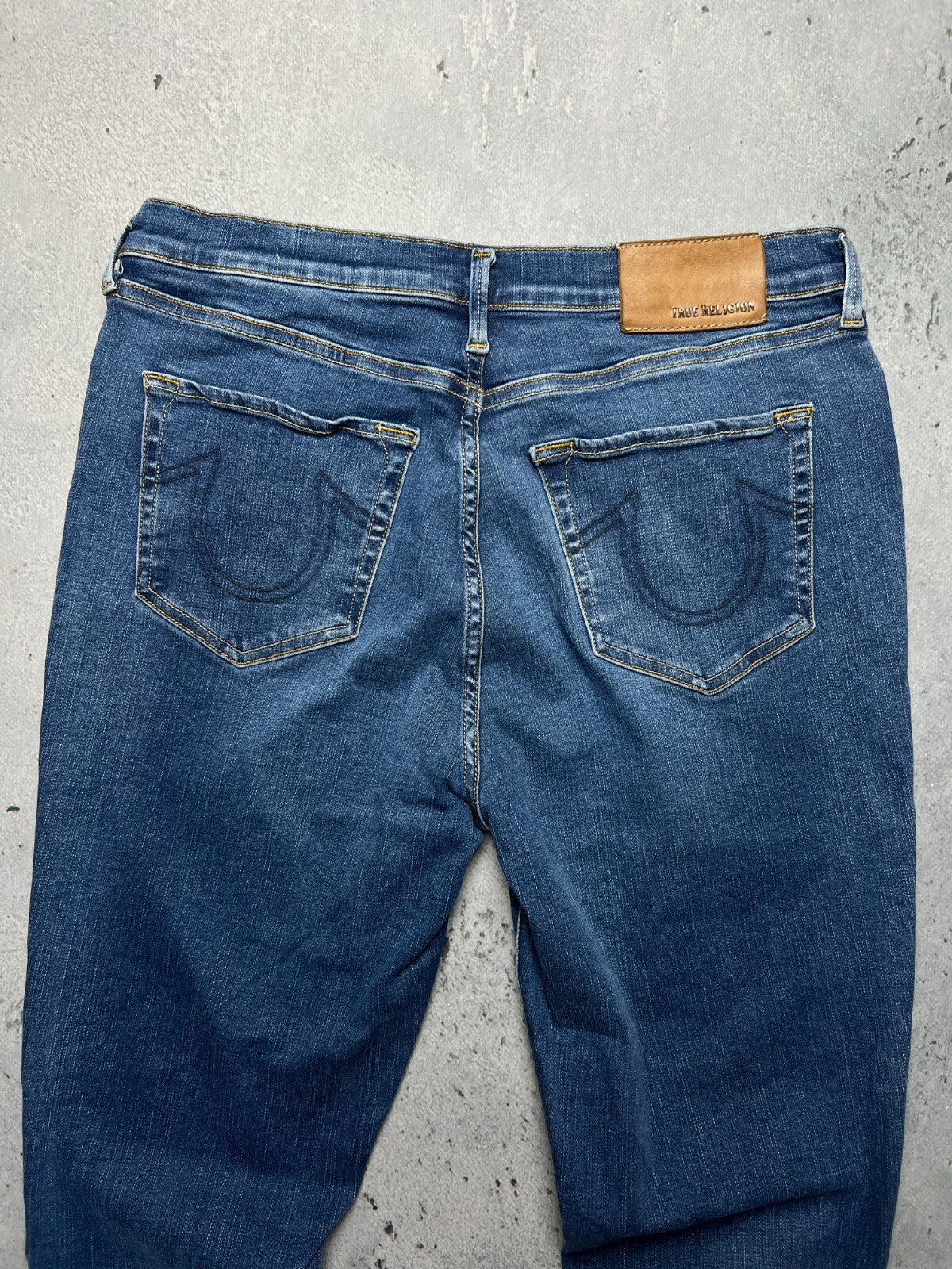 Vintage True Religion Studded Highrise Halle Denim Jeans y2k