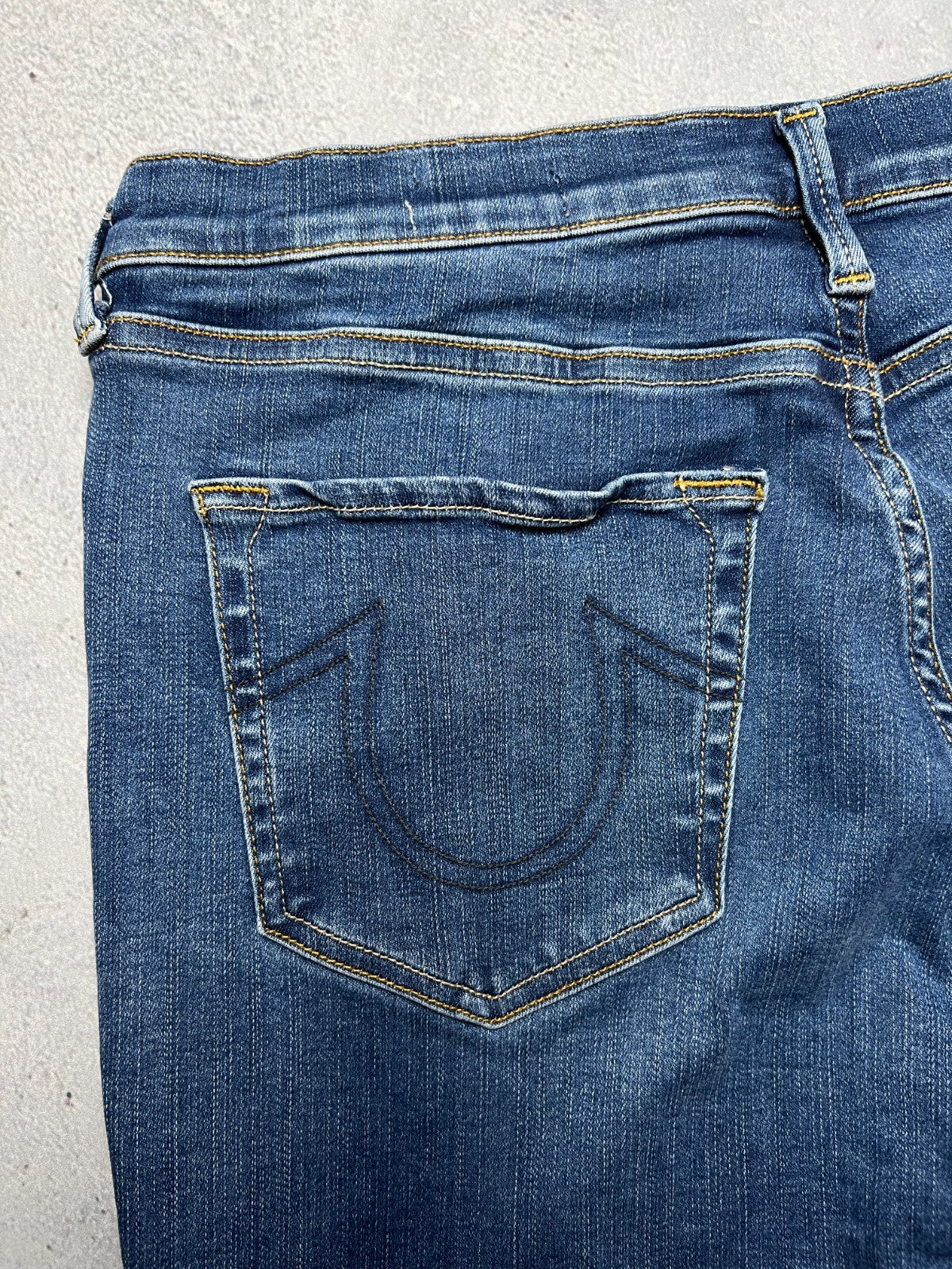 Vintage True Religion Studded Highrise Halle Denim Jeans y2k