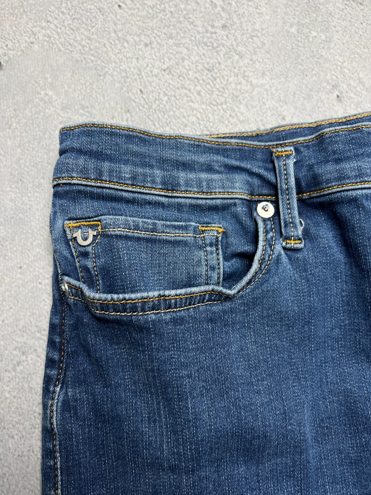 Vintage True Religion Studded Highrise Halle Denim Jeans y2k