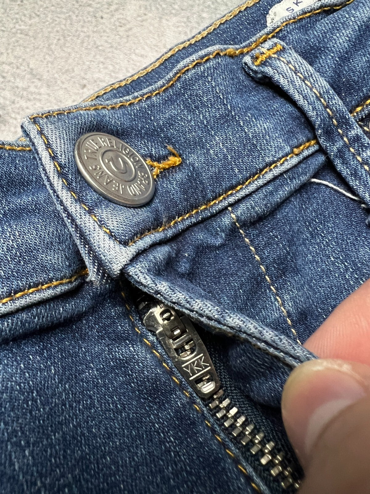 Vintage True Religion Studded Highrise Halle Denim Jeans y2k