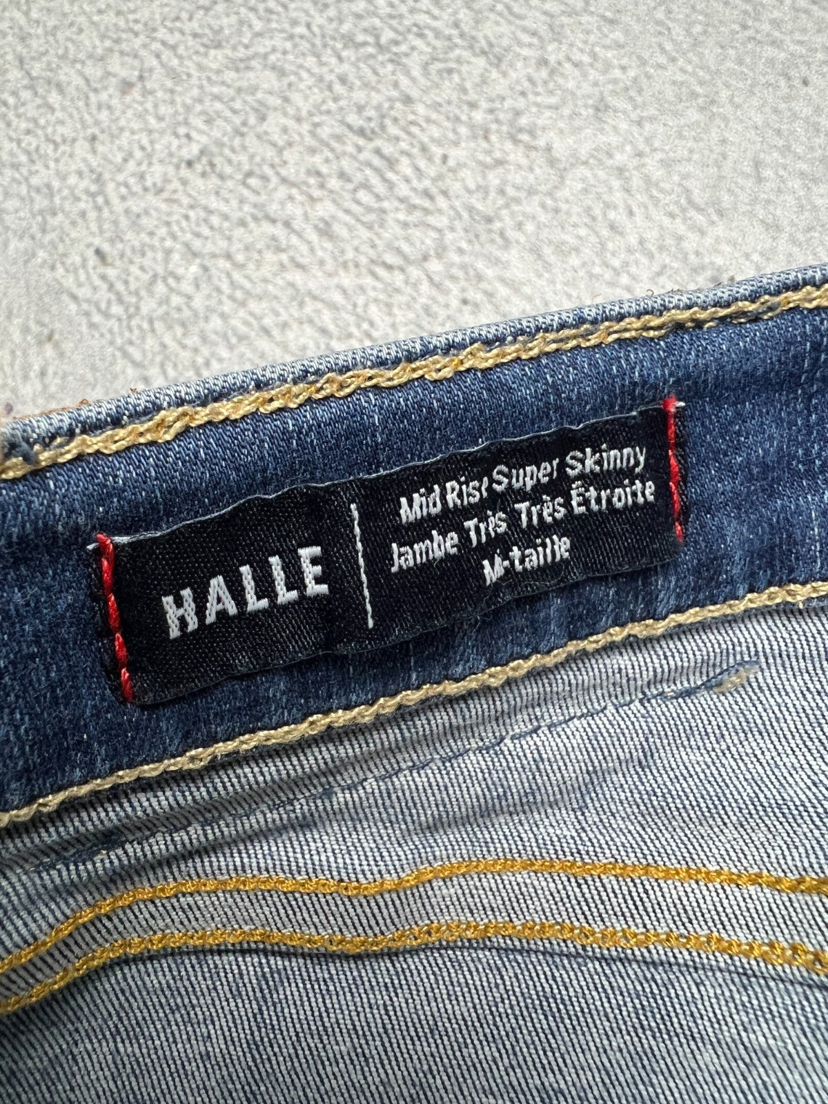 Vintage True Religion Studded Highrise Halle Denim Jeans y2k