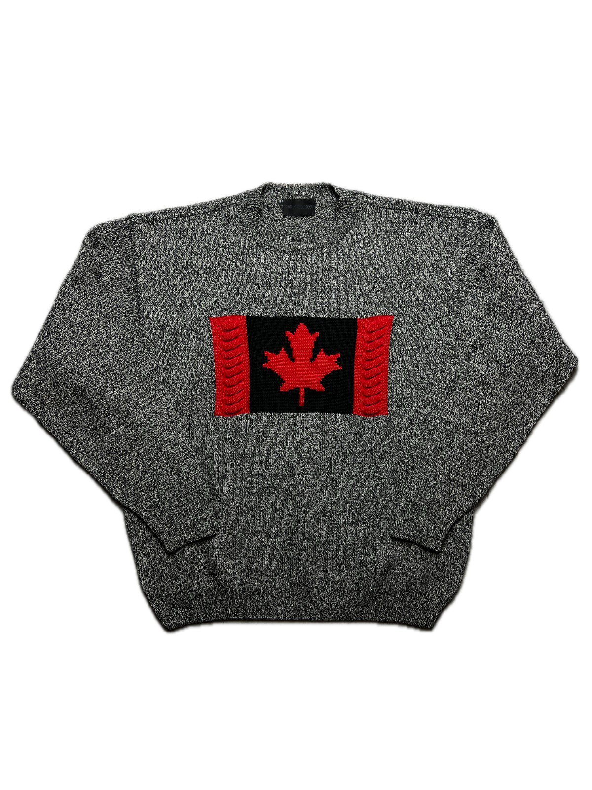 1990’s Vintage Carlo Colucci Canada Flag Wool Knit Sweater coogi style