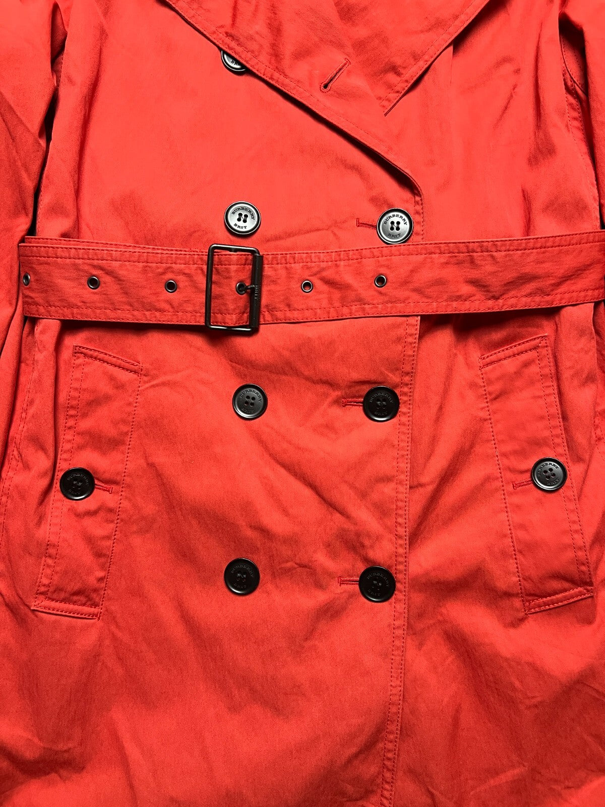 Rare Burberry Brit England Sandringham Belted Trench Coat Jacket