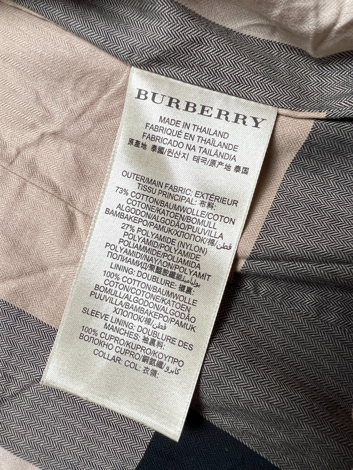 Rare Burberry Brit England Sandringham Belted Trench Coat Jacket