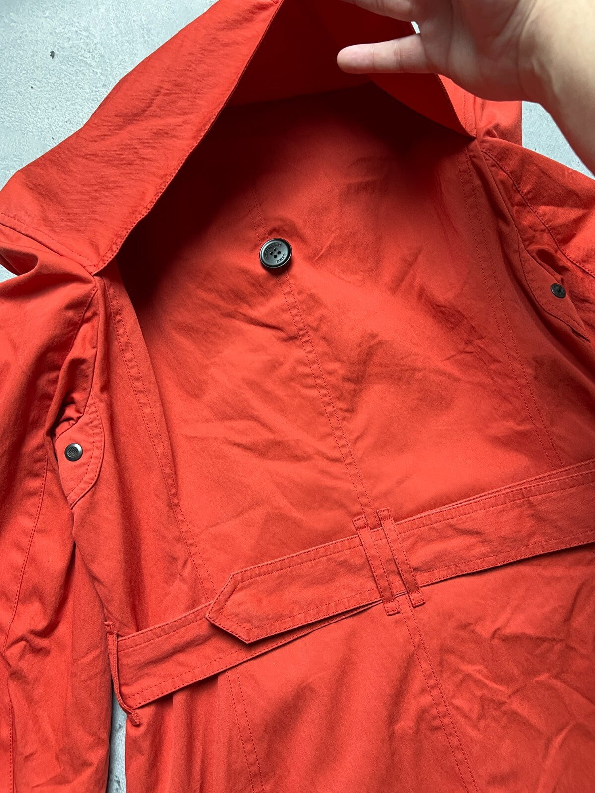 Rare Burberry Brit England Sandringham Belted Trench Coat Jacket