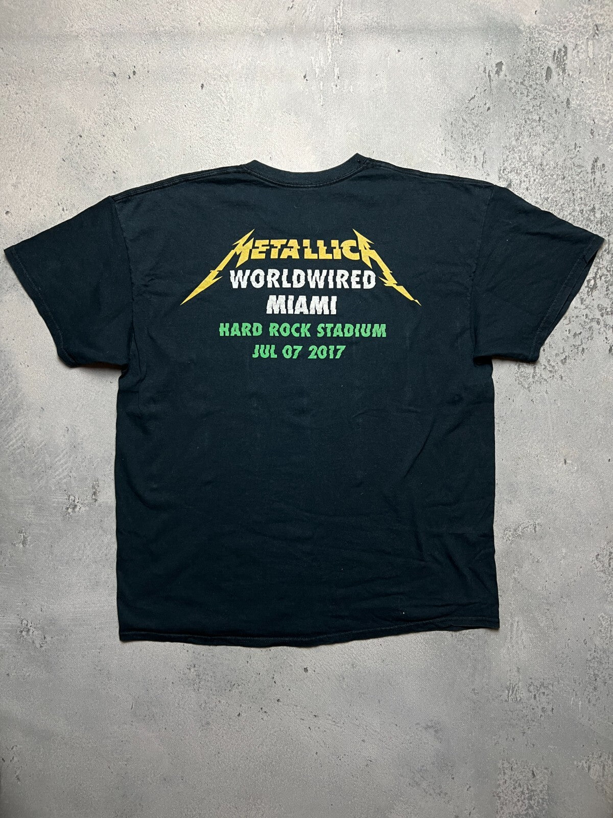 Metallica World Wired Band Graphic Tour Hard Rock Stadium