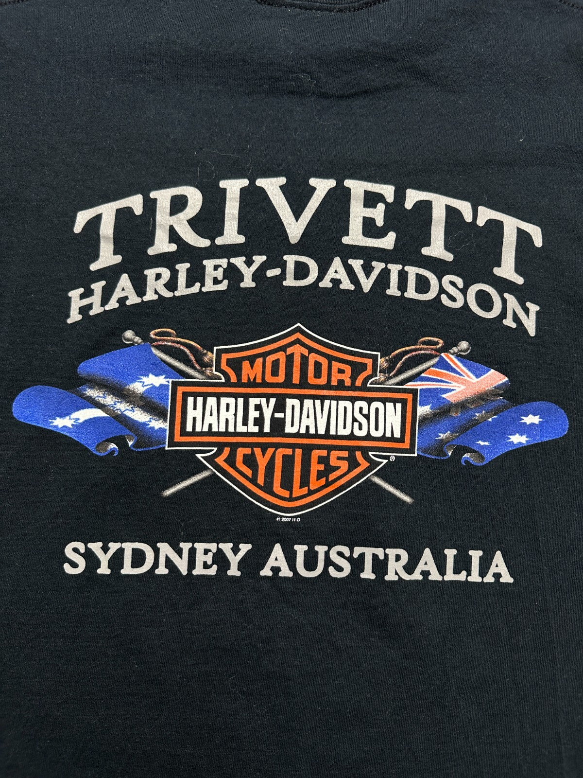 00s Vintage Harley Davidson Trivet Sydney Australia Rare y2k