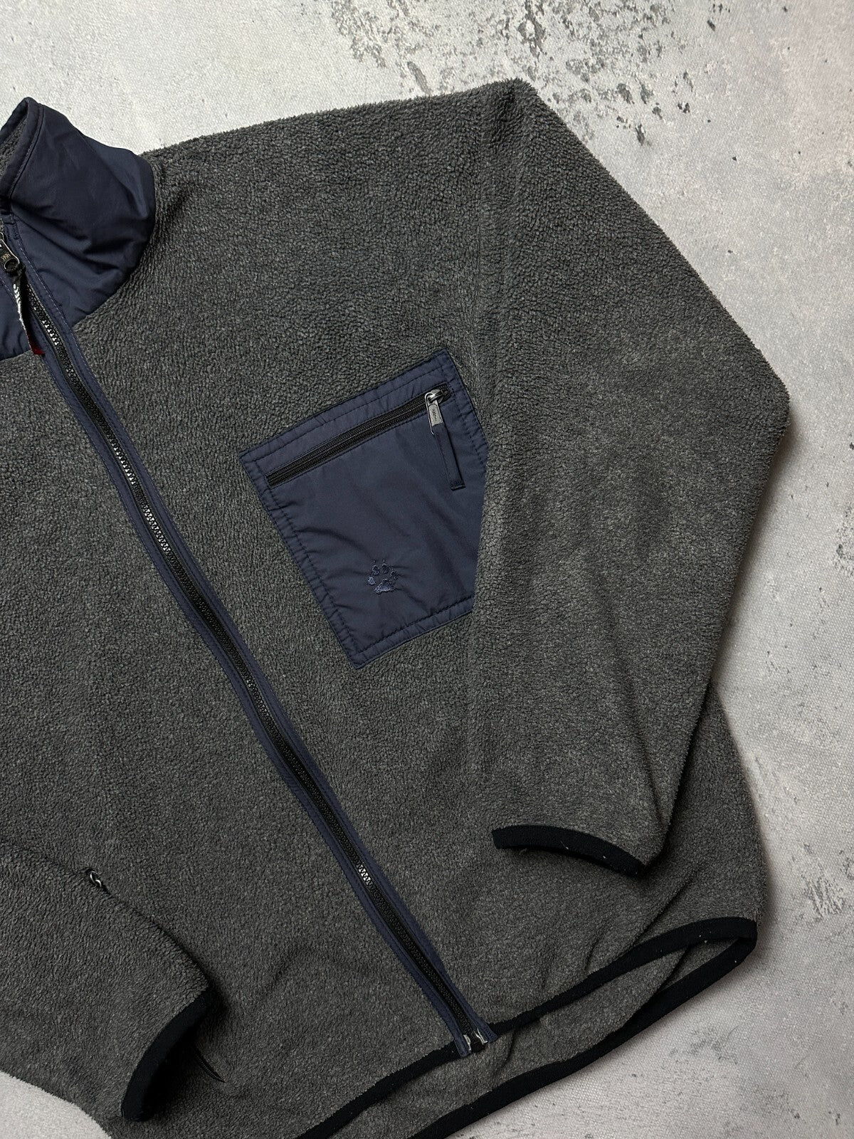 Rare Half Zip Full Zip-Up Jack Wolfskin Polartec Ski Fleece Winter Jacket